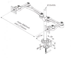 Double-monitor-Arm